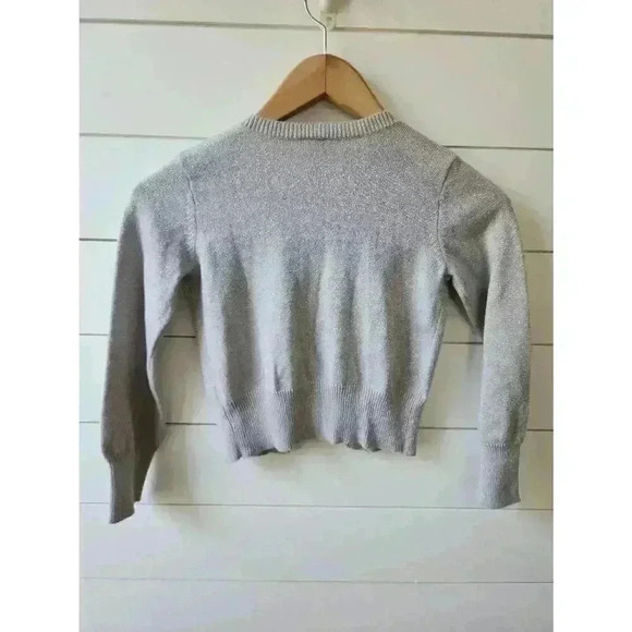 Gymboree Girl's Size 6 Blue and White Dress with Matching (5/6) Silver Sweater - Picture 8 of 8